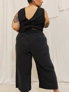 Elizabeth Suzann Black Silk Florence pants Medium